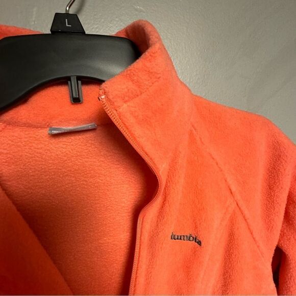 Columbia Fleece Peach jacket full zip size Small S - Picture 5 of 6